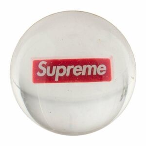 Supreme Clear Red Logo Sphere